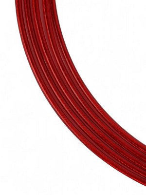Скакалка спортивная ONLYTOP, 2.8 м, регулируемая, скоростная, с подшипником, красная