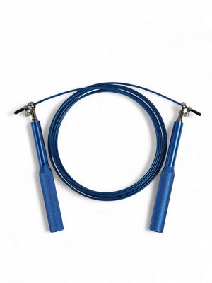 Скакалка спортивная ONLYTOP, 2.8 м, регулируемая, скоростная, с подшипником, синяя