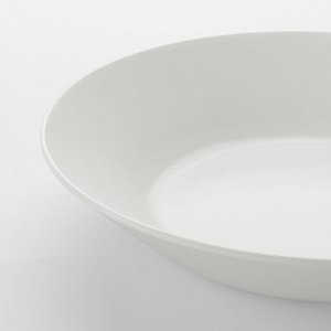 OFTAST, Тарелка глубокая, белая, 20 см