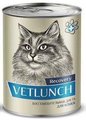 Консервы для кошек 340 г."Vetlunch" восстановительная диета