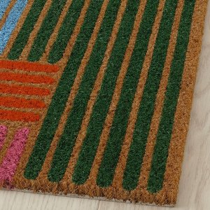 SPÅRDJUP, дверной коврик, для помещений, разноцветный / в полоску, 40x60 см