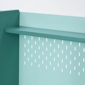 BERGL?RKA, письменный стол, бирюзовый / белый, наклоняемый, 100x70 см