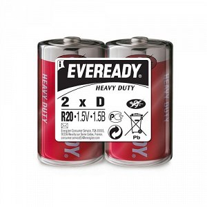 Батарейка EVEREADY Heavy Duty 2*D 1,5V блистер