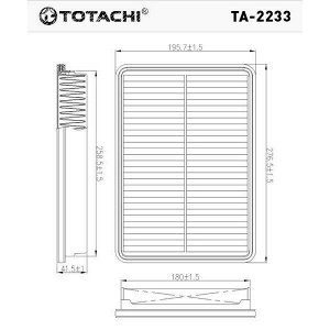 Фильтр воздушный Totachi, арт. TA-2233