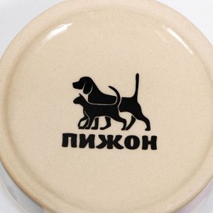 Миска керамическая "Хомячок" 65 мл - 6,3 х 4,5 см, бежевая