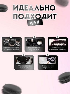 Пищевой краситель Top decor гелевый «чёрный», 100 г