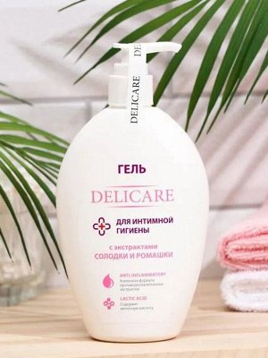 Гель для интимной гигиены Delicare с экстрактами корня солодки и ромашки, 270 мл
