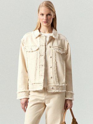 Джинсовая куртка oversize с бахромой, N081/dearsi