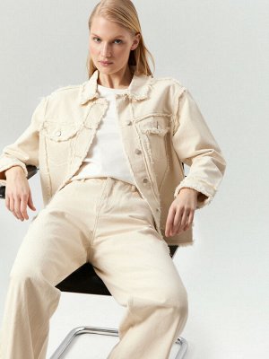 Джинсовая куртка oversize с бахромой, N081/dearsi