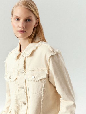 Джинсовая куртка oversize с бахромой, N081/dearsi