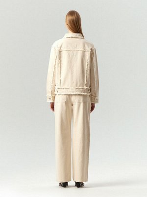 Джинсовая куртка oversize с бахромой, N081/dearsi