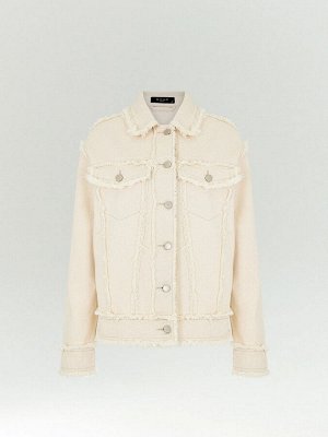 Джинсовая куртка oversize с бахромой, N081/dearsi