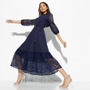 Платье, На вес золота (blue elegant, с поясом)