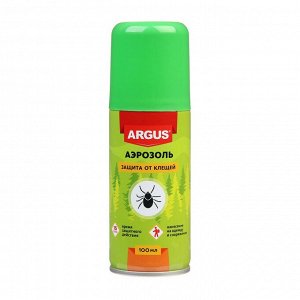 Аэрозоль Репеллент Argus, Антиклещ, от клещей, 100 мл