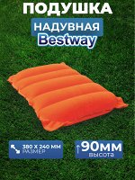 Надувная подушка, туристическая, Bestway, 380х240 мм, высота 9 cм
