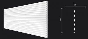 Панель стеновая DD905 Decor-Dizayn из дюрополимера "ГРАНИ" 180*10мм 2м 1/18