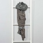 Шарф с узором &#039;Принц Уэльский&#039; - розовый