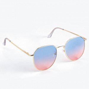 Очки солнцезащитные женские OneSun, uv 400, линза 4.5×5 см, дужка 13 см, ширина 13 см, двухцветные