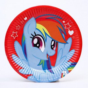 Тарелки одноразовые бумажные  My Little Pony, 10 шт.