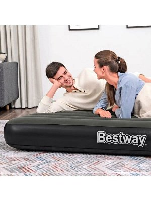 Матрас надувной, кемпинговый, двуспальный, Bestway, 137 х 191 х 25 см, Tritech Air, до 300 кг