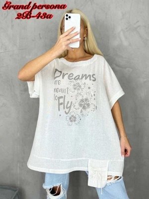 Женская футболка. ?Ткань : лен Размер: 7XL-60, 8XL-62