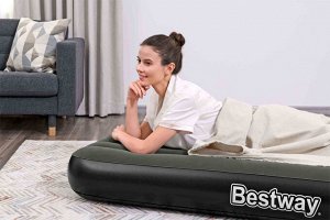 Матрас надувной, кемпинговый, односпальный, Bestway, 188 x 99 x 25 см, Tritech Air, до 150 кг