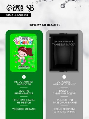 Маска тканевая увлажняющая для лица с экстрактом дыни
