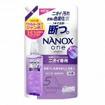 Жидкое средство &quot;Top Nanox One Odor&quot; для стирки (дезодорирующее действие + сохранение цвета, суперконцентрат) 1530 г, мягкая упаковка с крышкой, Япония
