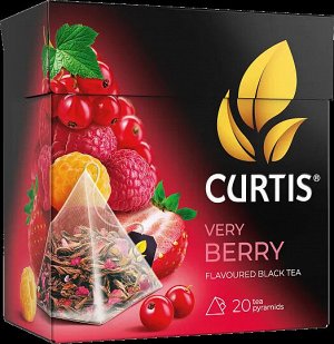 Чай Curtis Very Berry 1.7*20пак (1/12) пирамид. черн.аромат. 102297