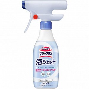Пенящееся чистящее и дезодорирующее средство "MagicClean Airjet EX" для уборки на кухне (быстрого действия, без аромата) 370 мл, флакон с распылителем, Япония