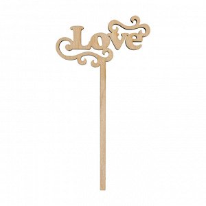 Заготовка для декорирования "Mr. Carving" ВД-313 Топпер фанера 15 х 7 х 0.4 см "Love"