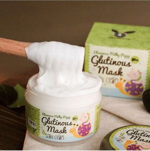 Маска ночная для лица с муцином улитки Elizavecca Milky Glutinous Mask 80% Snail Cream 100 гр (Срок годности до 17.11.22 г), ,