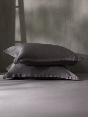 Наволочка SL Home Tencel 50*70+3 см , цв. серый