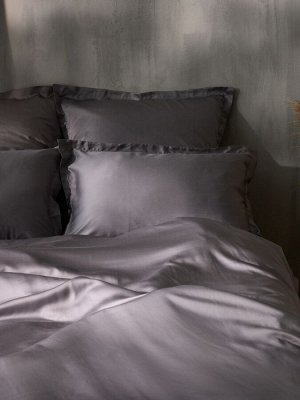 Наволочка SL Home Tencel 50*70+3 см , цв. серый