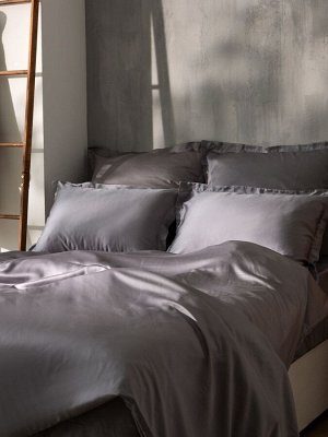 Наволочка SL Home Tencel 50*70+3 см , цв. серый