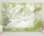 Фототюль Бабочка с ландышем