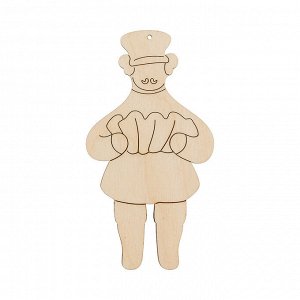 Заготовка для декорирования "Mr. Carving" ВД-662 Подвеска фанера 15 х 10 х 0.3 см "Гусар" (15х6,5 см)