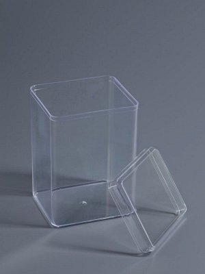 Бокс для хранения мелочей, 6.5x5.8x9.5 см, в пакете, прозрачный
