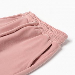 Костюм детский (свитшот, брюки) KAFTAN Plushy, розовый