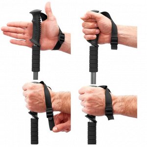 Палки трекинговые maclay Alu 100, телескопические, 3-секционные, до 135 см, 2 шт.