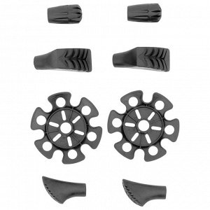Палки трекинговые maclay Alu 100, телескопические, 3-секционные, до 135 см, 2 шт.