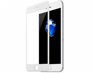 Защитное стекло iPhone 7/8 Plus 6D (тех упак) белое