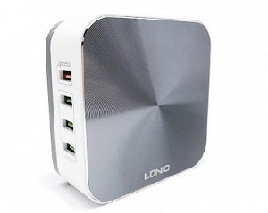 СЗУ-8USB Ldnio A8101 серый, QC3.0 - 1USB output5V/3A or 9V/2A or 12v/1.5A, 7USB-5V/10A