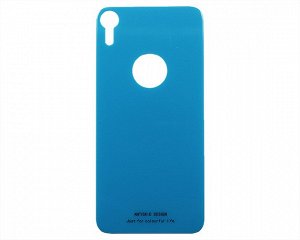 Защитное стекло iPhone XR Кристалл заднее голубое