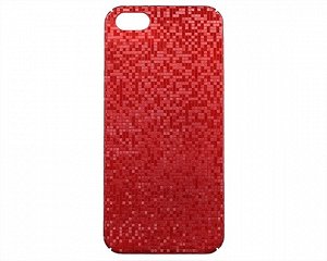 Чехол iPhone 5/5S Мозаика (красный)