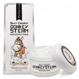 Крем для лица паровой с ослиным маслом ELIZAVECCA Silky Creamy Donkey Steam Moisture Milky Cream 100 мл, ,