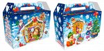 Новогодняя коробка для конфет и подарков &quot;Снежинки-ежинки&quot; с анимацией и игрой