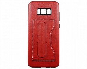 Чехол Samsung G955F S8+ Kanjian Card с держателем красный