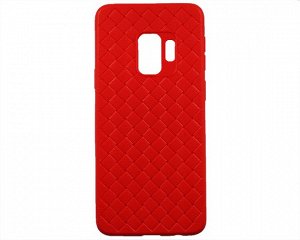 Чехол Samsung G960F Galaxy S9 плетеный красный