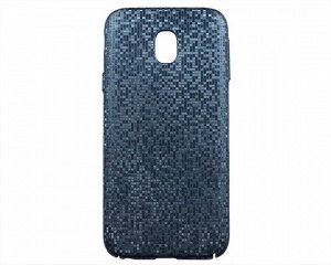 Чехол Samsung J330F J3 2017 Мозаика (синий)